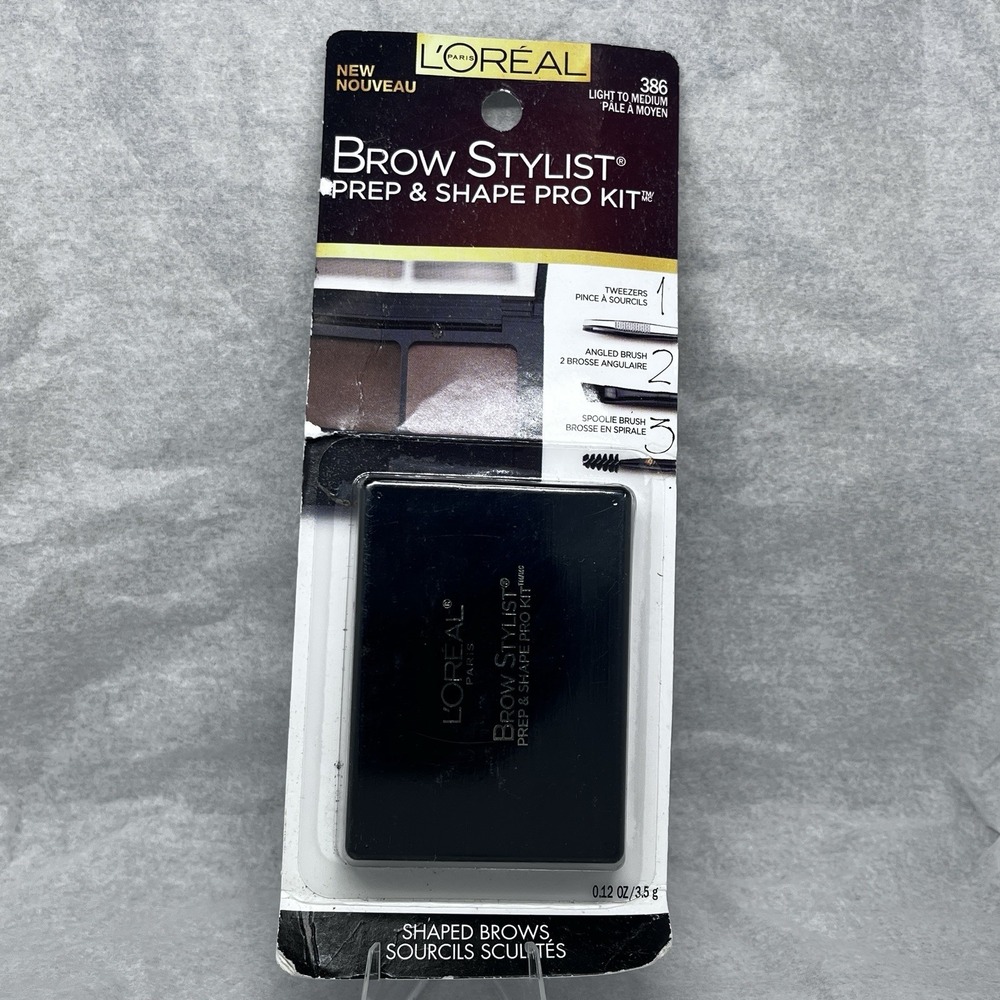 L'Oreal Brow Stylist Prep & Shape Pro Kit #386 New & Sealed In Original Package
